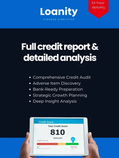 Full credit report and analysis